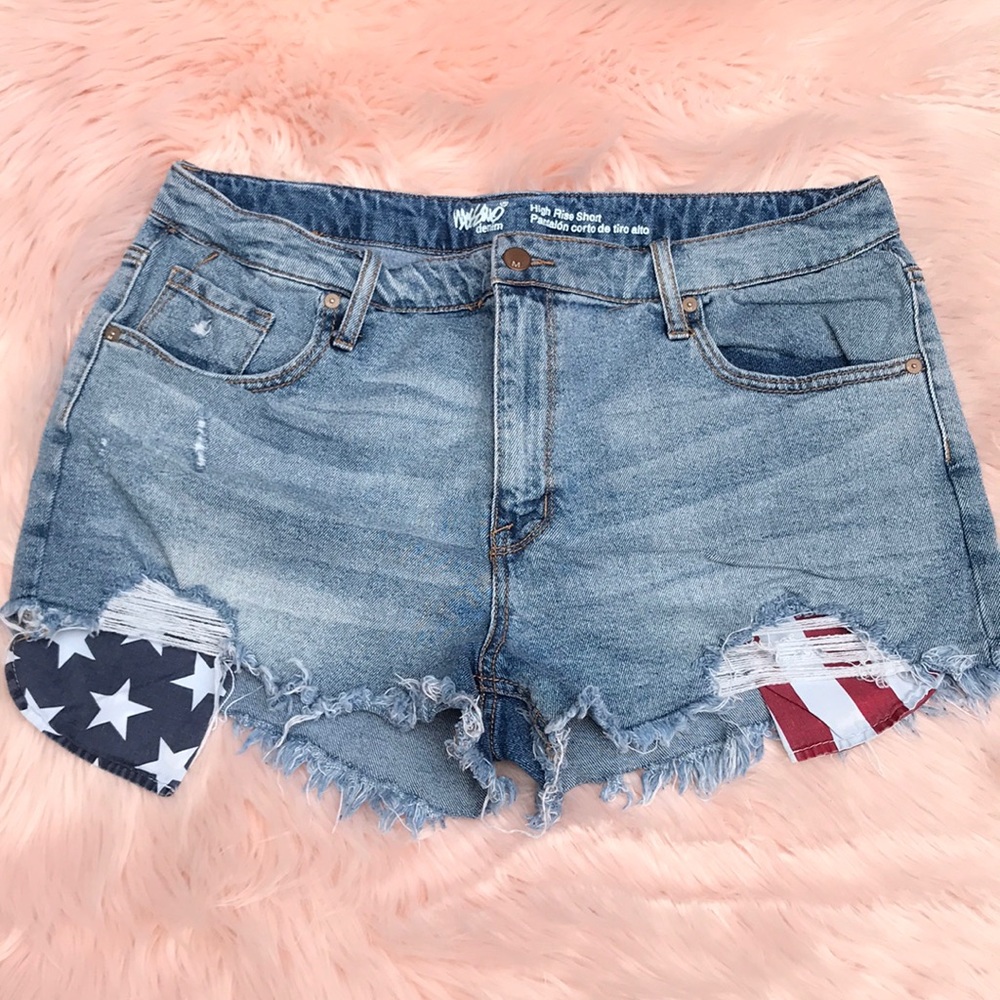 Distressed Jean Shorts